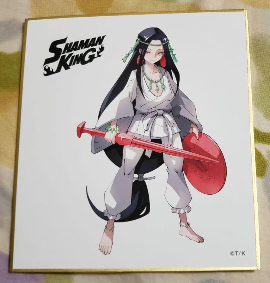 Amazon.co.jp: シャーマンキング 麻倉ハオ 麻倉葉王 ミニ色紙 : 文房具