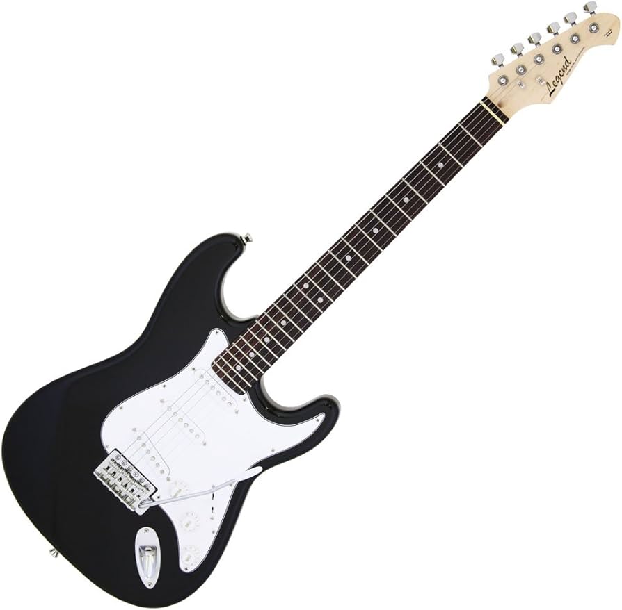 Amazon.co.jp: Legend Electric Guitar LST-Z BK Black Strato Type