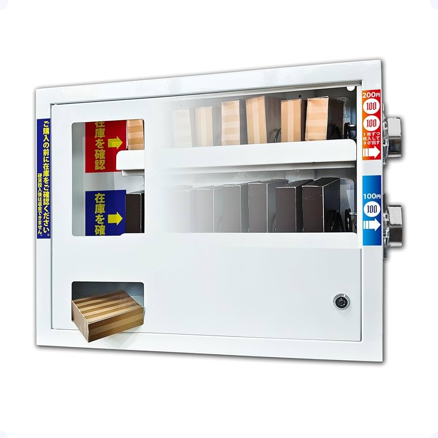 Amazon.co.jp: eモンズ 無人販売機 【 カベンダー8 】 上段200円 下段
