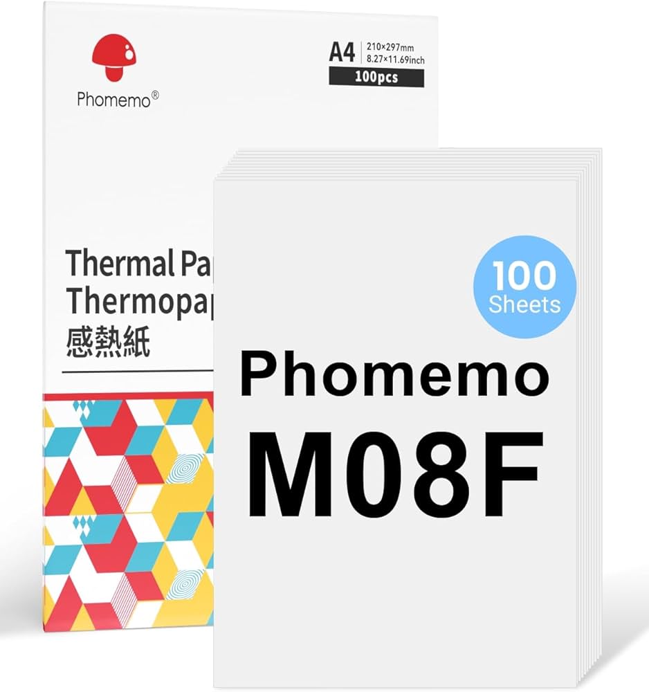 Amazon | Phomemo a4 感熱紙 8.26 