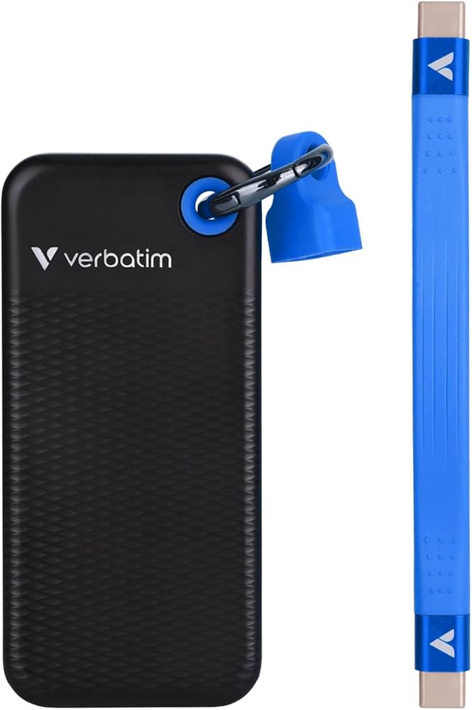 Amazon | Verbatim Pocket SSD 1TB (外付けNVMe SSD、USB 3.2 Gen 2