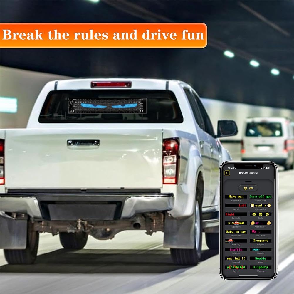 Amazon.co.jp: 2個車用デビルアイライト、プログラム可能な大型