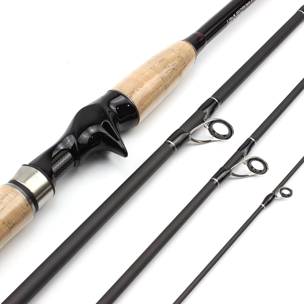 Amazon | 2。2.4M 2.7メートルルアーロッドカーボンウッドハンドル4
