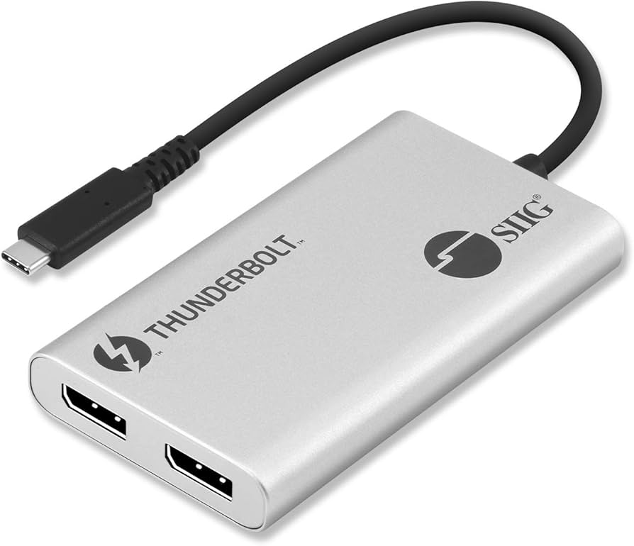 Amazon.com: SIIG Thunderbolt 3 to Dual DisplayPort Adapter