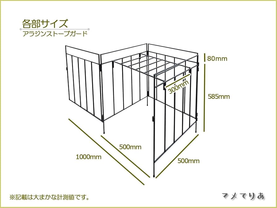 Amazon.co.jp: マメてりあ アラジン ストーブガード アイアンガード