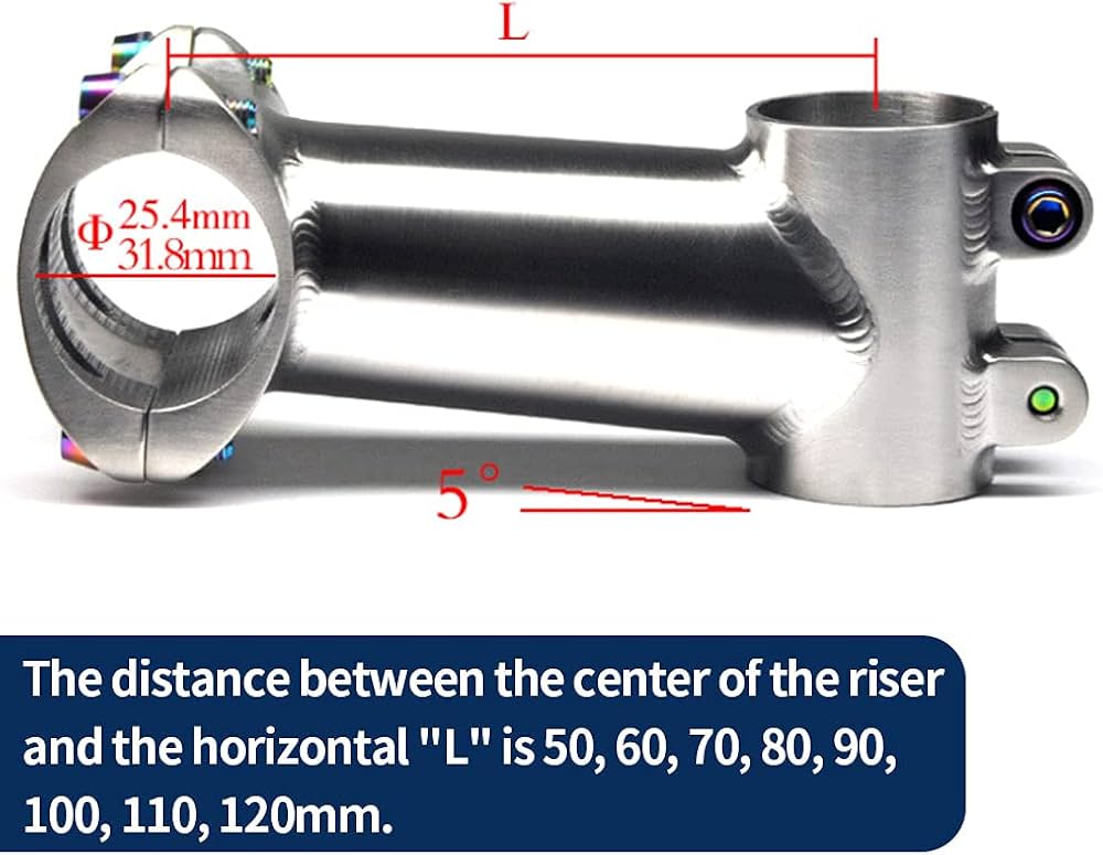 チタン製mtb用変形ハンドル φ31.8mm / 440-700mm チタン製mtb用変形