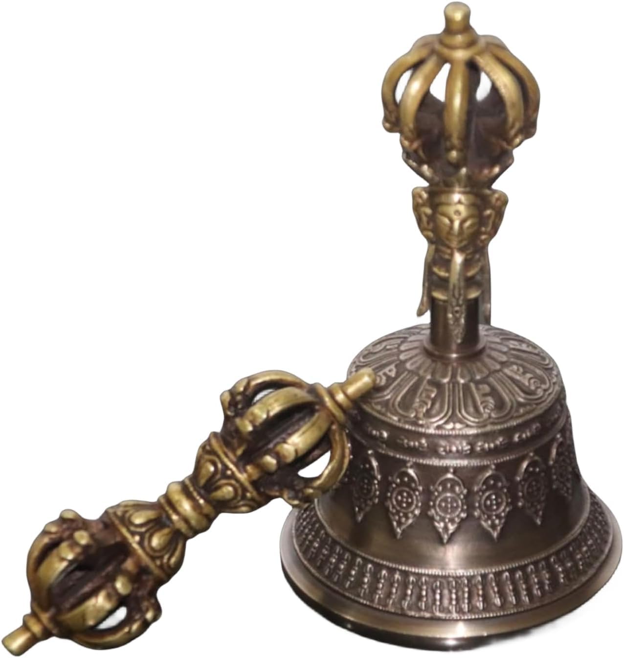 Amazon｜Cool Well 五鈴金剛鈴 五鈷杵 金剛杵-手持ち鈴-密教法具形状の