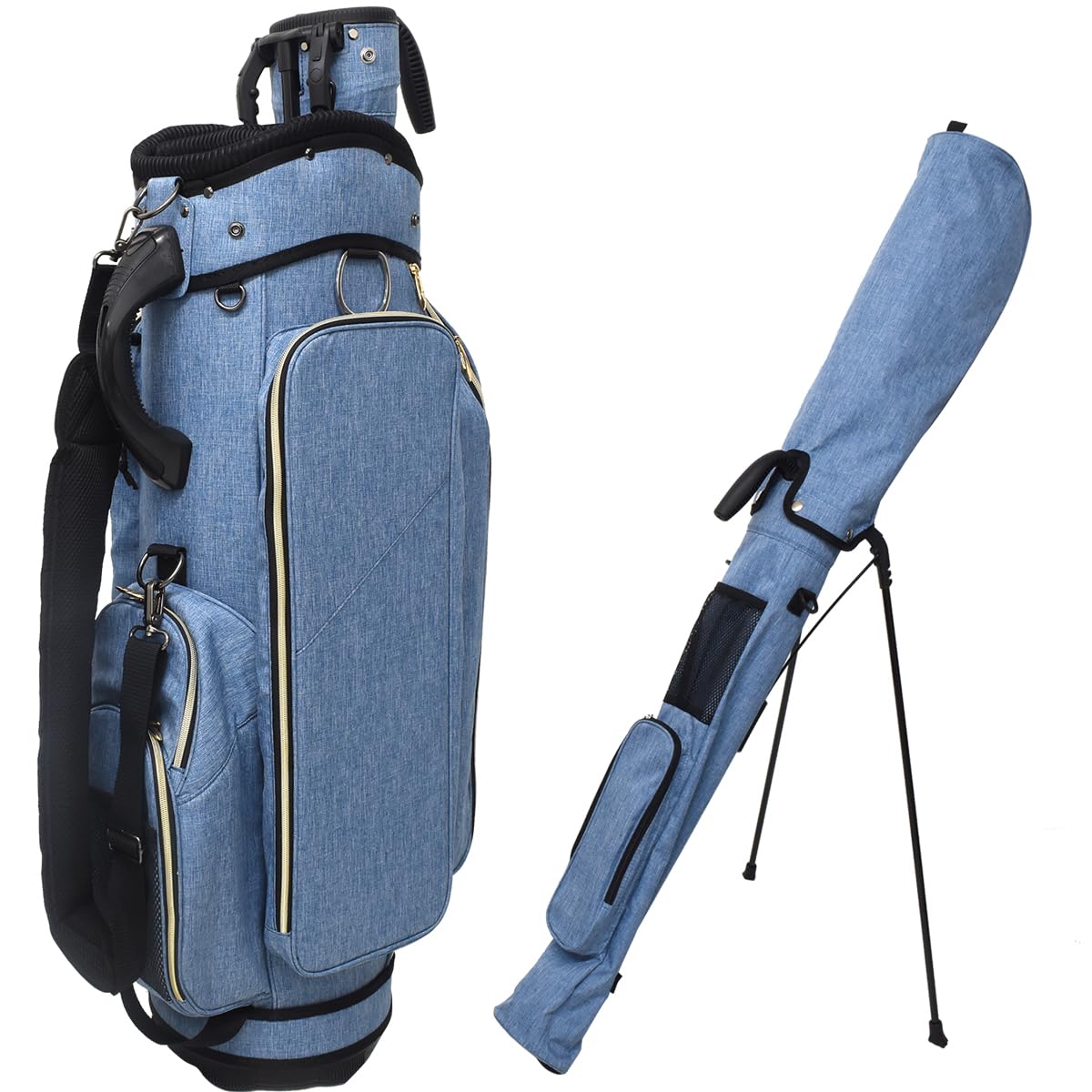 Amazon | [PLATA] ゴルフ クラブケース ゴルフバッグ キャディバッグ