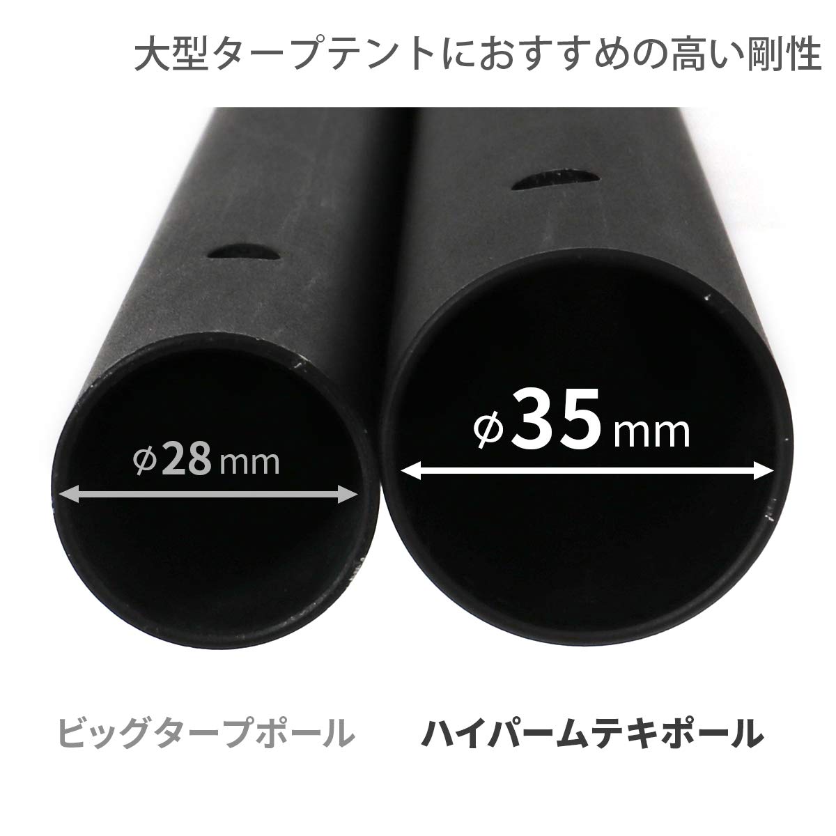 Amazon | DOD(ディーオーディー) ハイパームテキポール 260cm アルミ