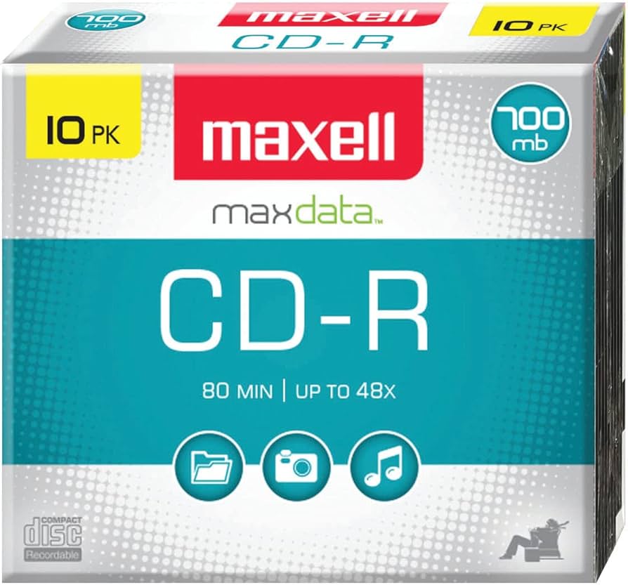Amazon.com: Maxell – MAX648210, CD Recordable Media - Noise-free