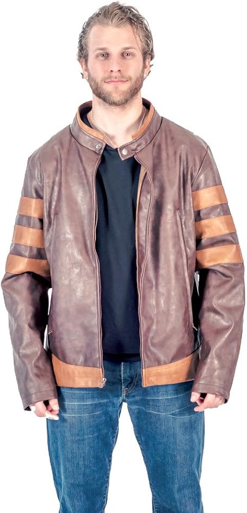 Replica Wolverine Jacket (Men's X-Large) Brown at Amazon Men's