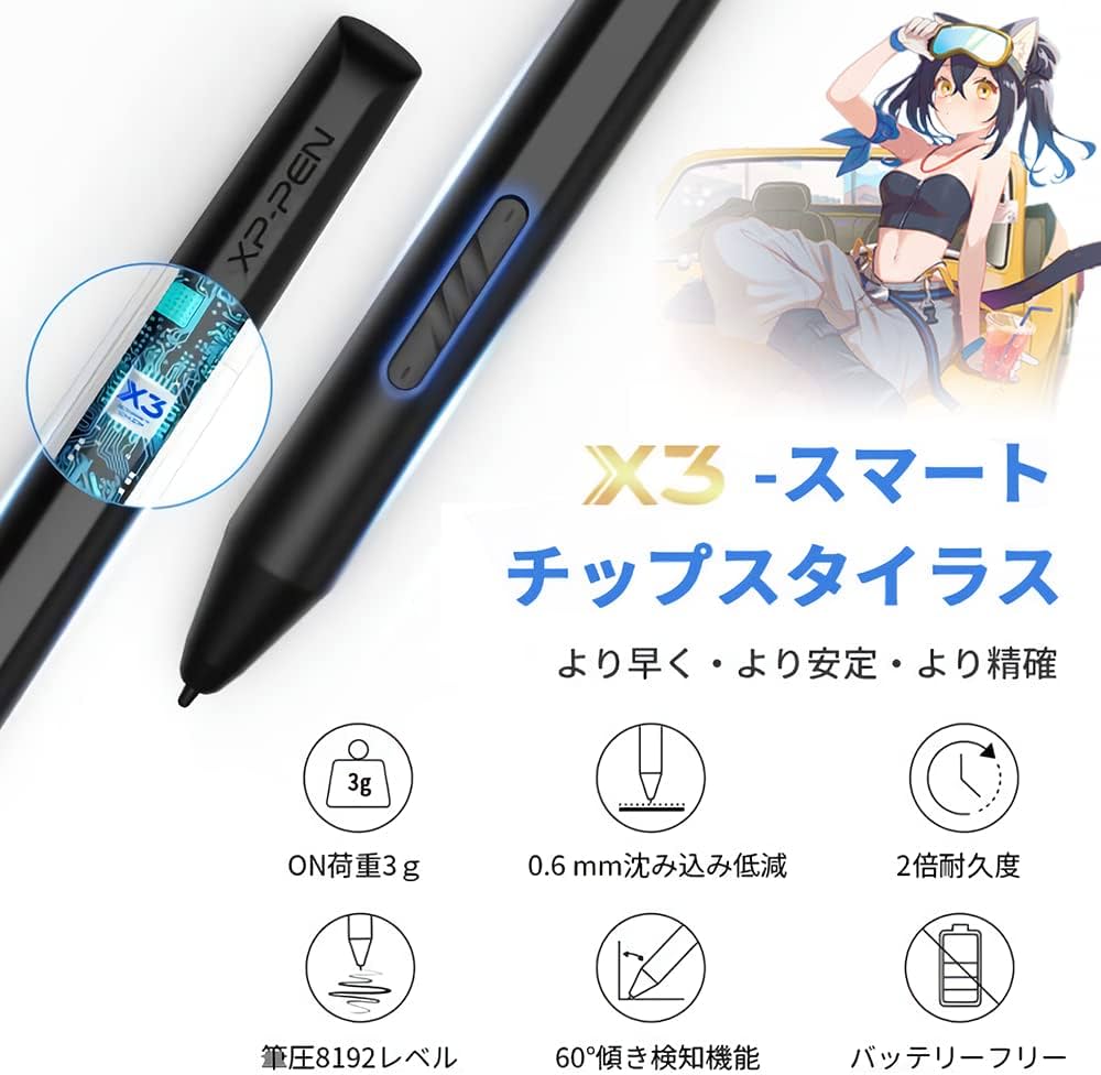 Amazon | XPPen 液タブ 液晶タブレット 10インチ IPS フル