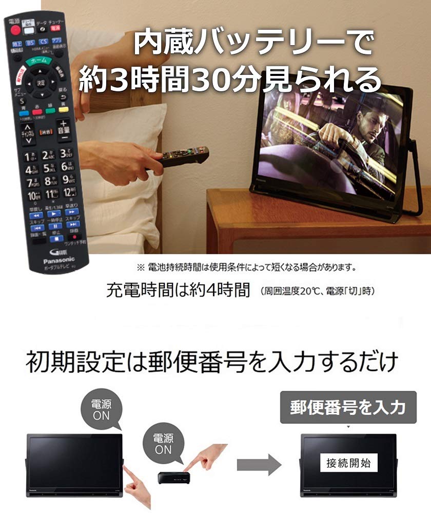 Amazon | パナソニック 19V型 ポータブル 液晶テレビ インターネット