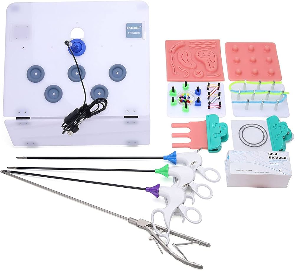 Amazon.co.jp: medtraing 腹腔鏡 縫合練習キット縫合セット HD USB内視