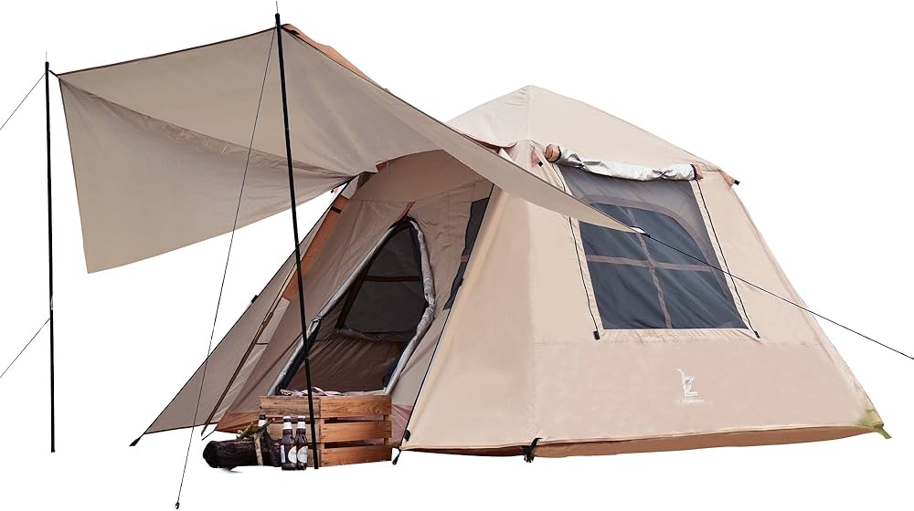 Amazon.co.jp: ワンタッチテント ドームテント 4-6人用 タープテント