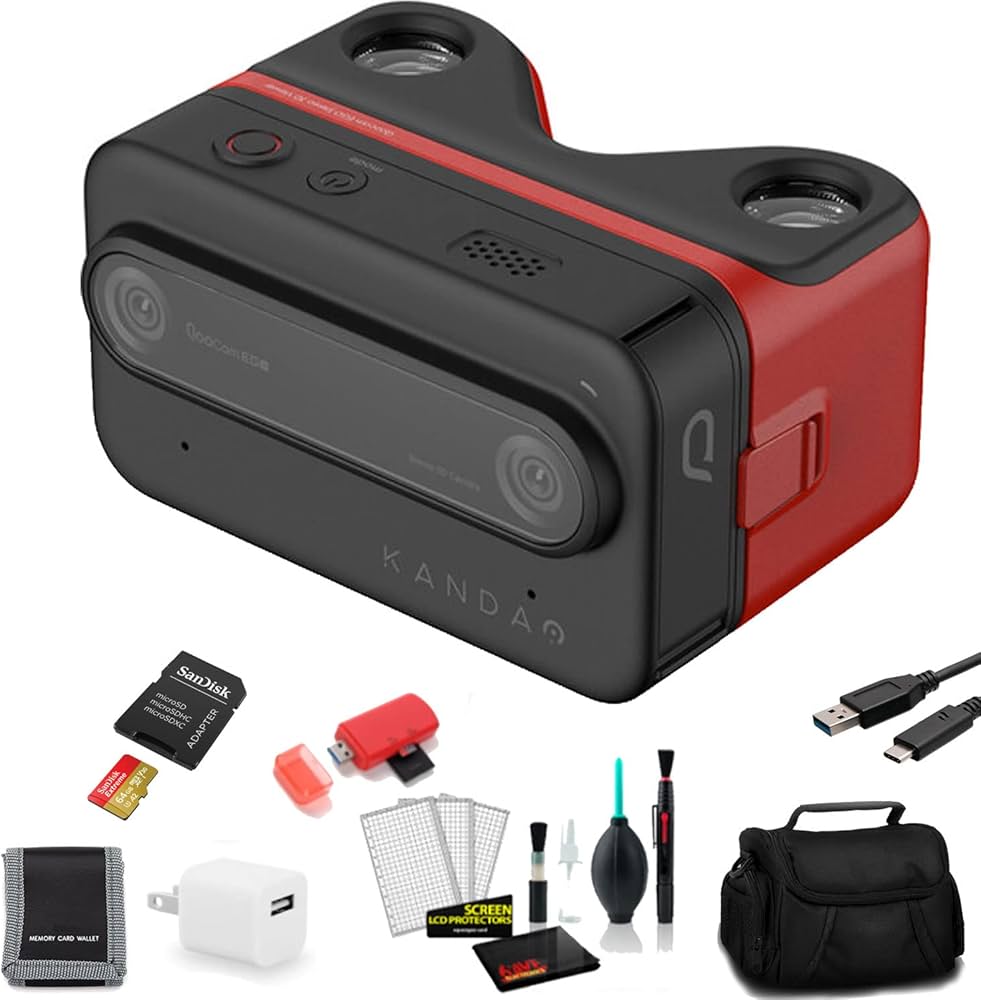 Amazon | Kandao QooCam EGO 3Dカメラ (ブラック) メモリーカード付き