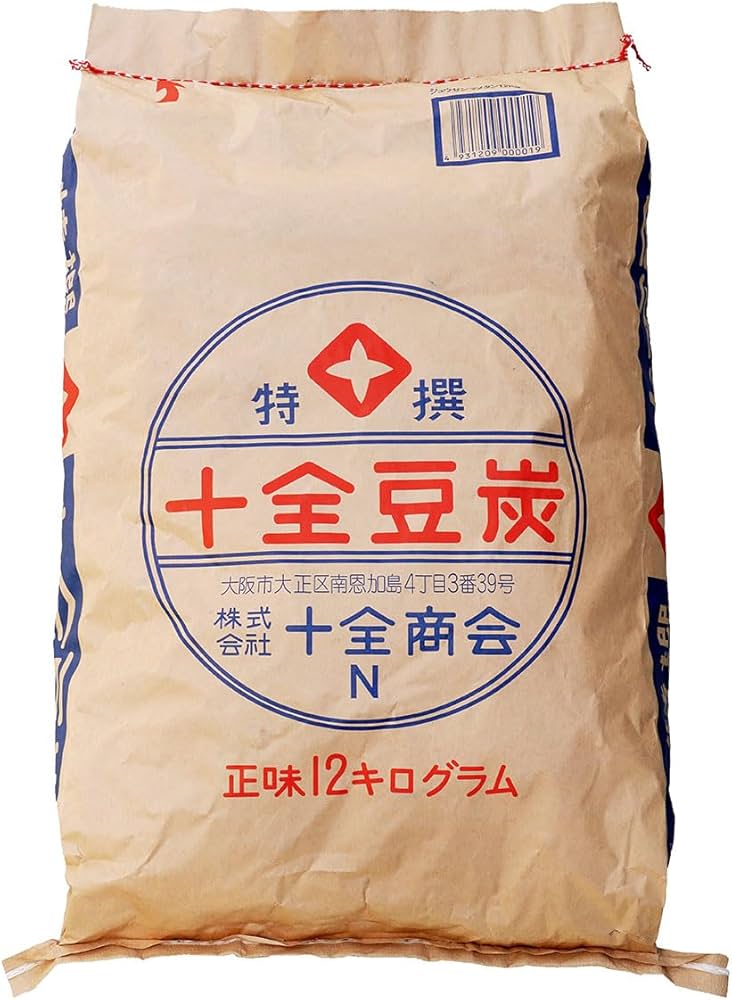 Amazon | 【十全商会】豆炭-まめたん-12kg | 十全 | 炭・薪