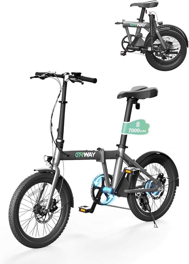 Amazon | ERWAY 電動アシスト自転車 折りたたみ 電動自転車 20インチ