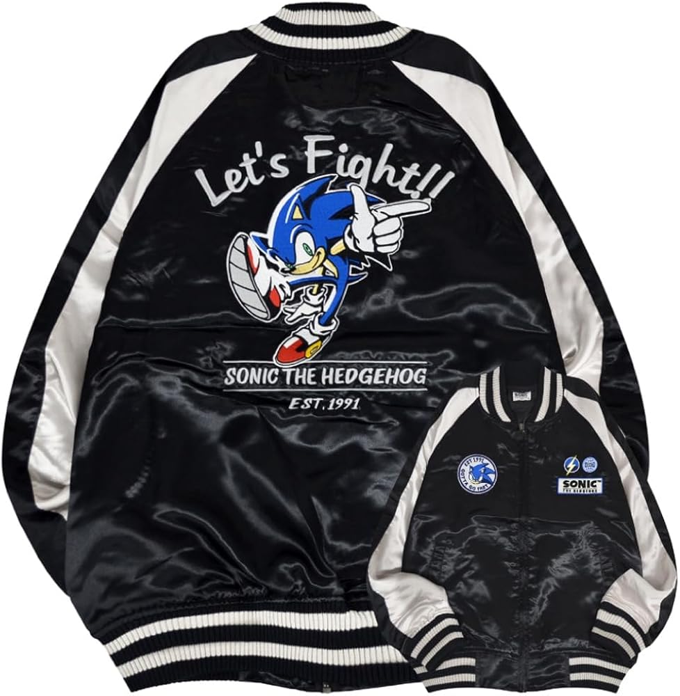 Amazon | [ヨシダユウ] ソニック・ザ・ヘッジホッグ スカジャン セガ