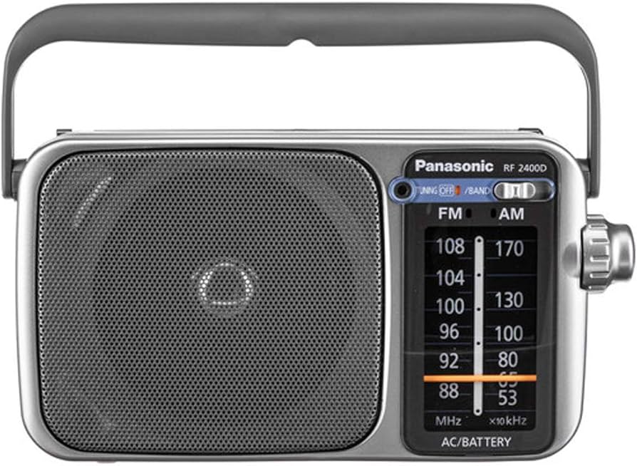 Amazon.com: Panasonic Rf-2400D Am/FM Radio, Silver/Grey : Electronics