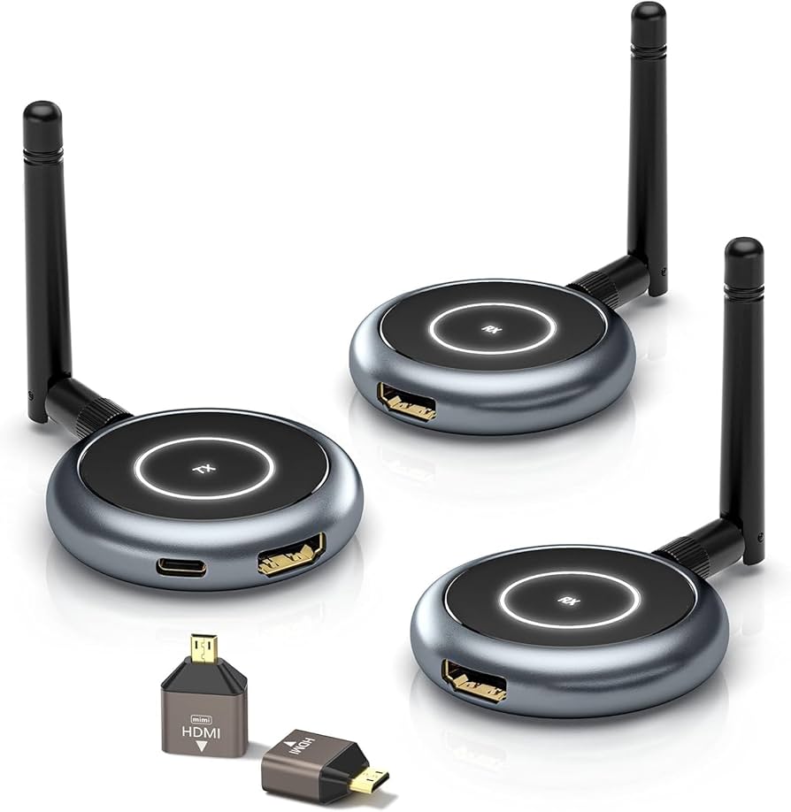 Amazon | AIMIBO ワイヤレス HDMI 送受信機セット 1×送信機+2×受信機