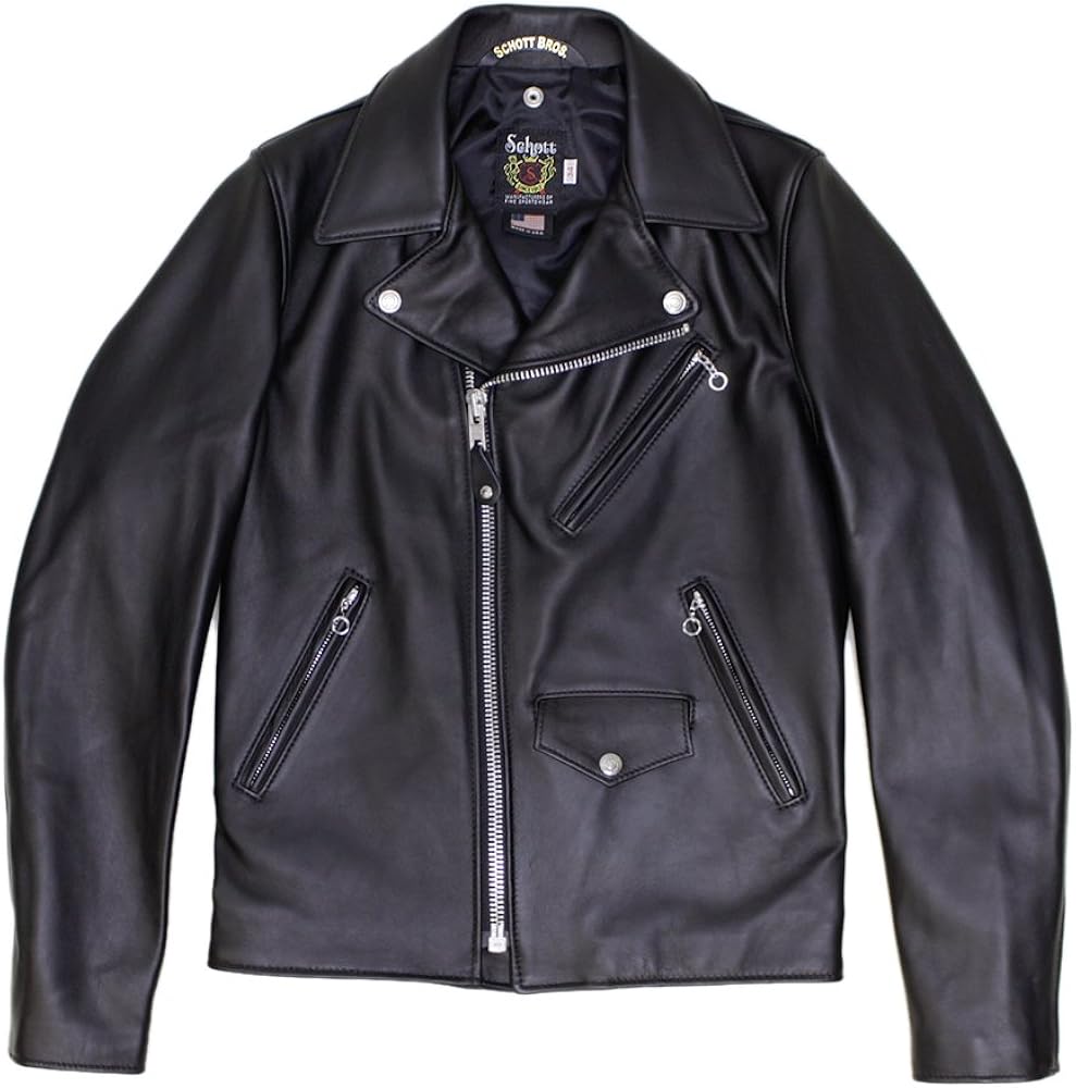 Amazon.co.jp: [ショット] ラムスキンダブルライダース 228US ブラック