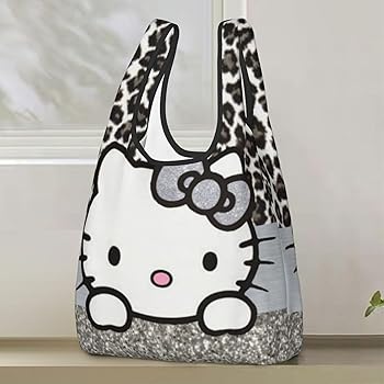 Amazon | [COOLEAD] ヒョウ柄 ハローキティ エコバッグ ショッピング