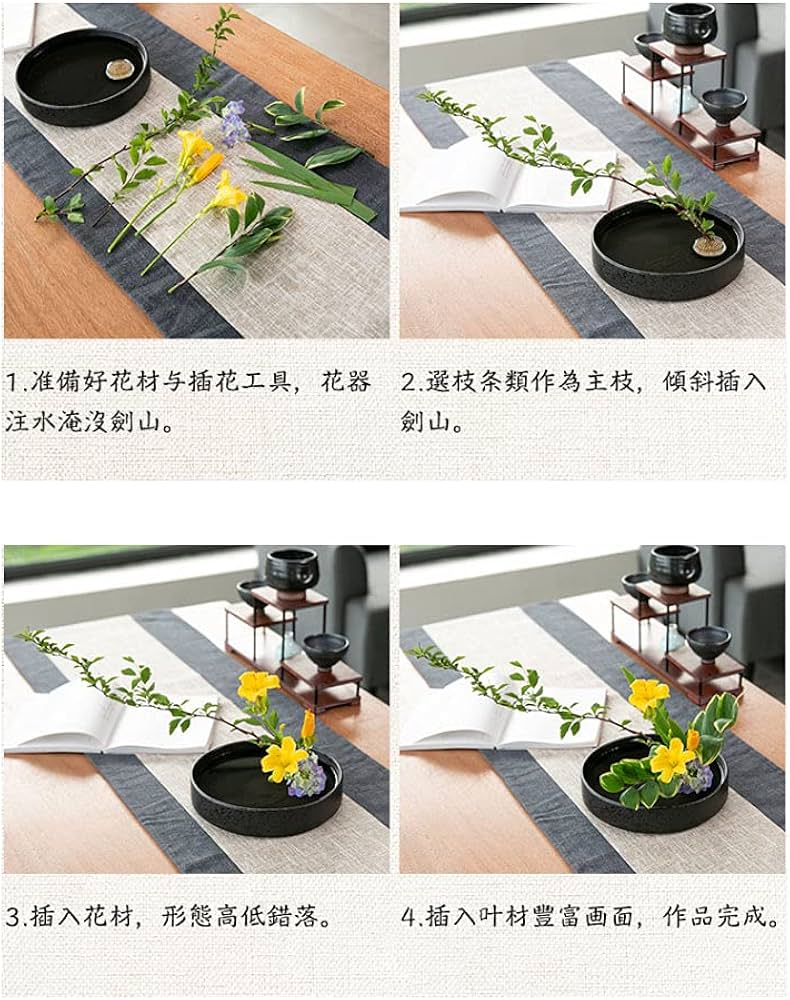 Amazon.co.jp: Fukuka 花器 水盤 25CM フラワーベース 花瓶生け花