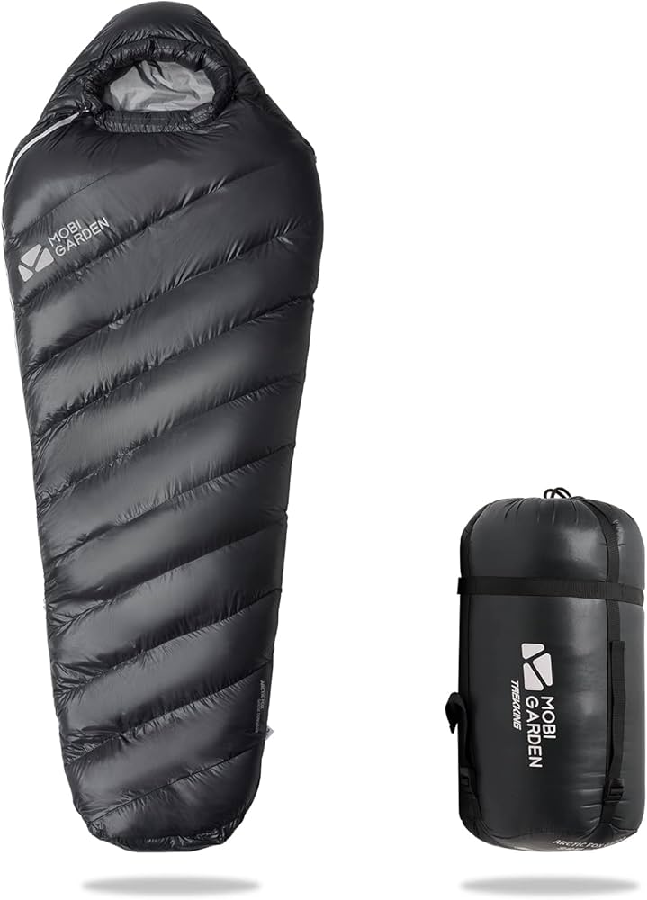 Amazon.co.jp: MOBI GARDEN 寝袋 シュラフ ダウン マミー型