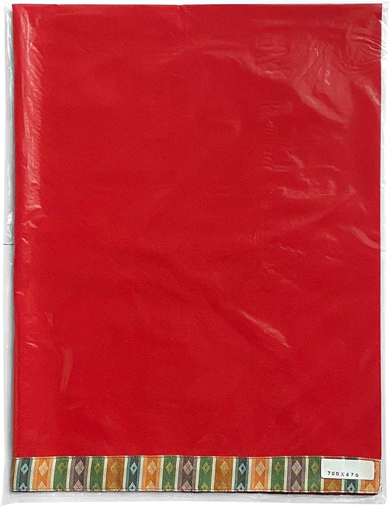 Amazon | 赤毛氈20号1段 70cm×47cm 下敷用 繧繝縁つき ポリエステル