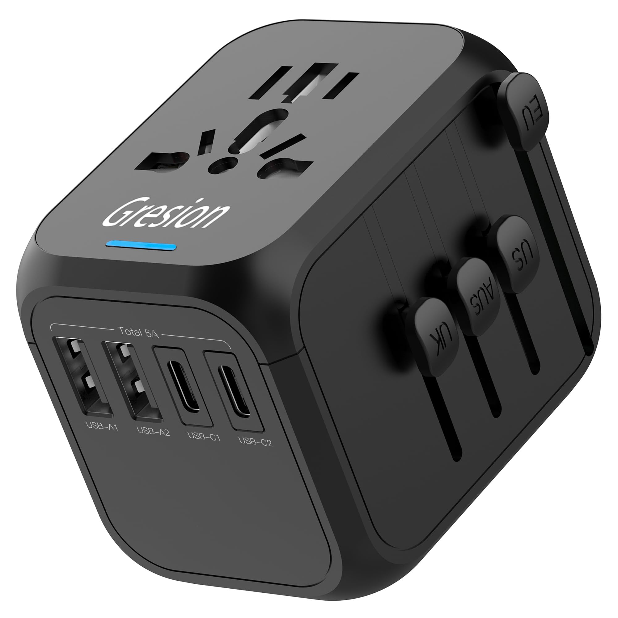 Amazon.co.jp: Gresion 変換プラグ 海外旅行 5台同時に充電 マルチ変換