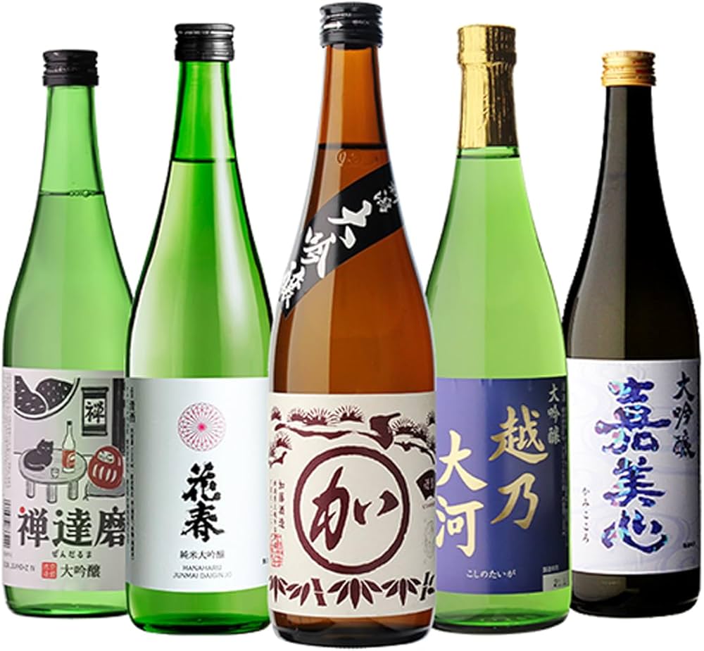 Amazon.co.jp: 日本酒最高ランクの大吟醸 720ml 5本セット 純米大吟醸