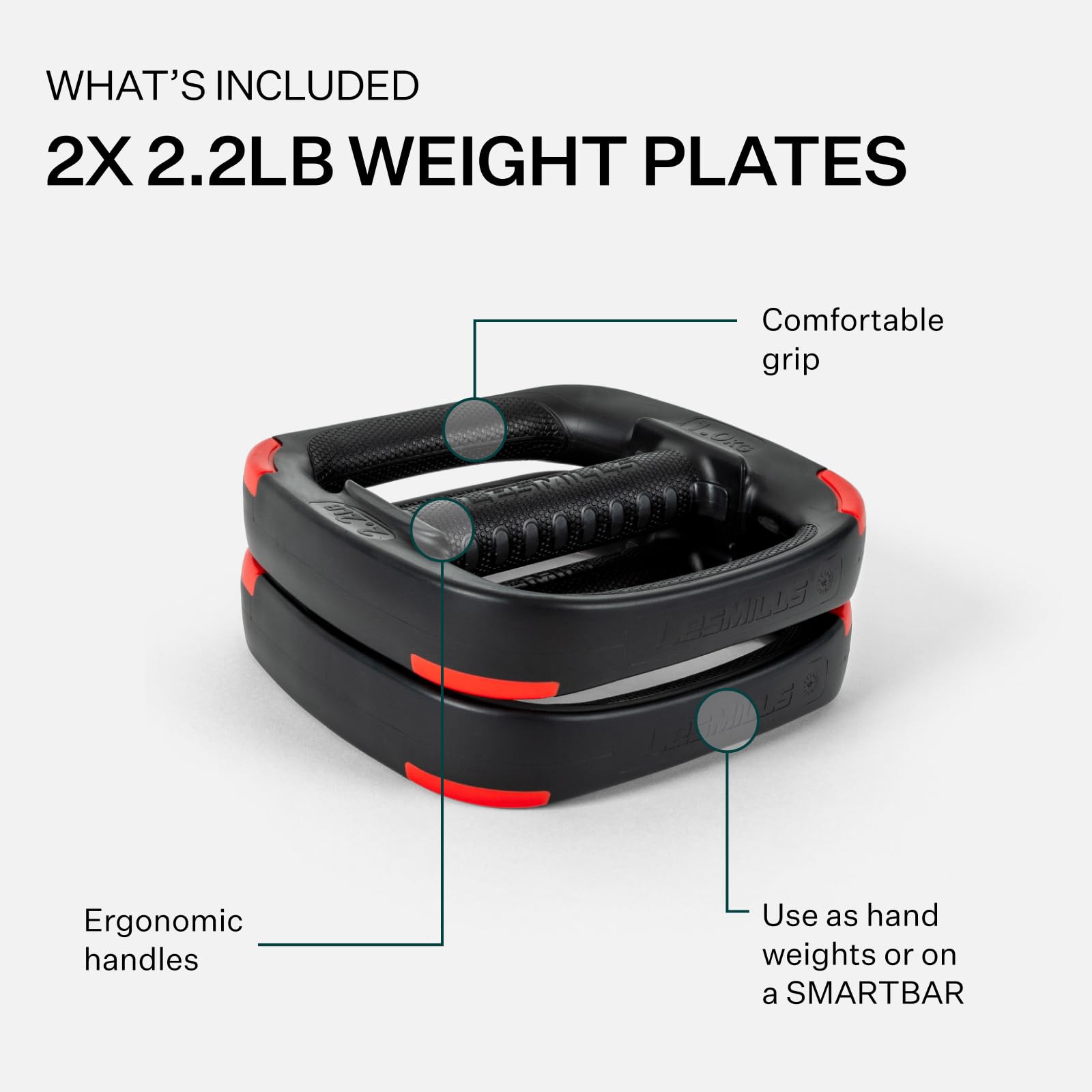 Amazon.co.jp: Les Mills™ デュアルパーパス2.2ポンド人間工学ハンド