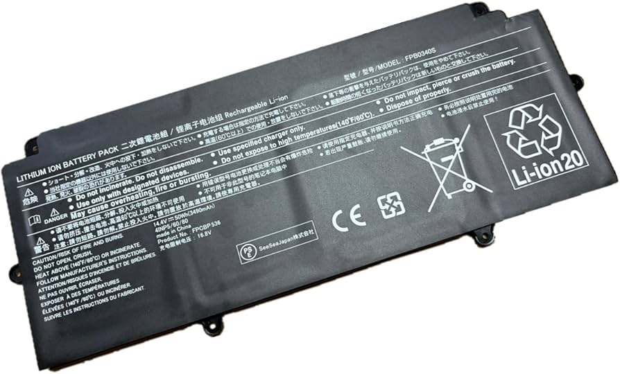 Amazon.co.jp: 1年長期保証 互換性 FPB0340S 50Wh 3490mAh FPCBP536大