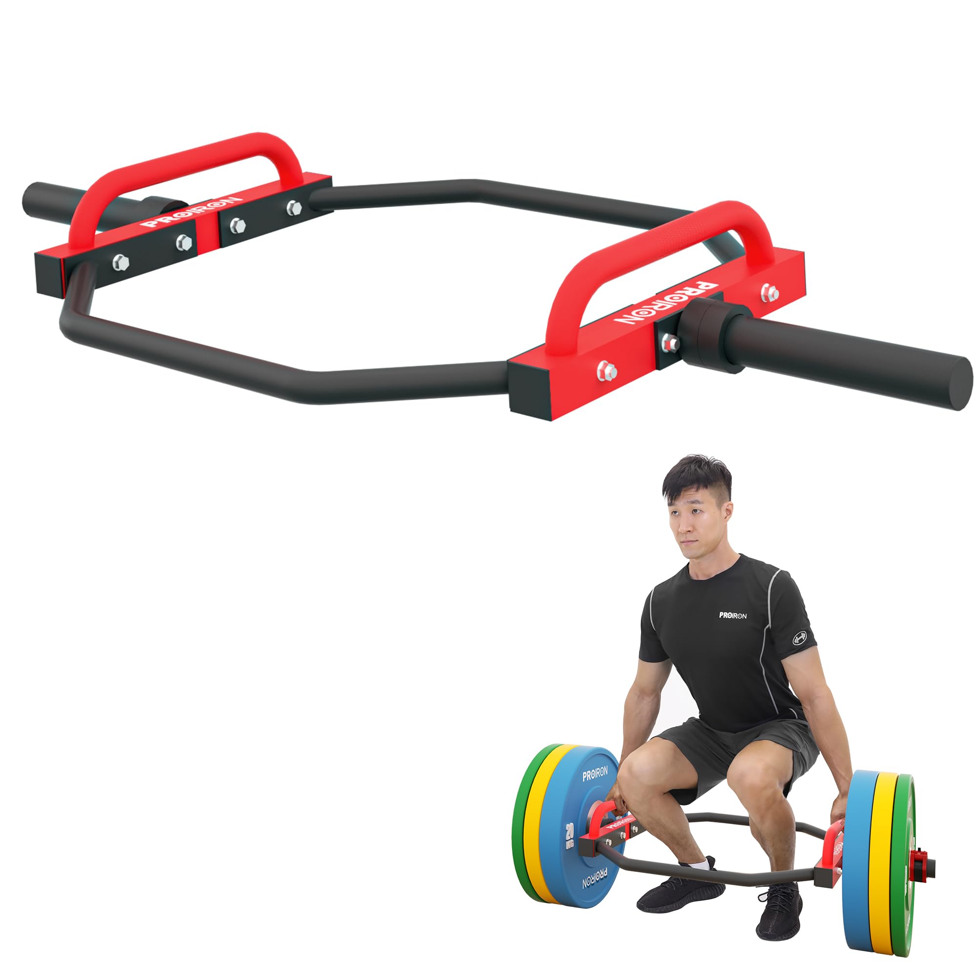 Amazon | PROIRON ヘックスバー オリンピックHEXバー ダンベルバー