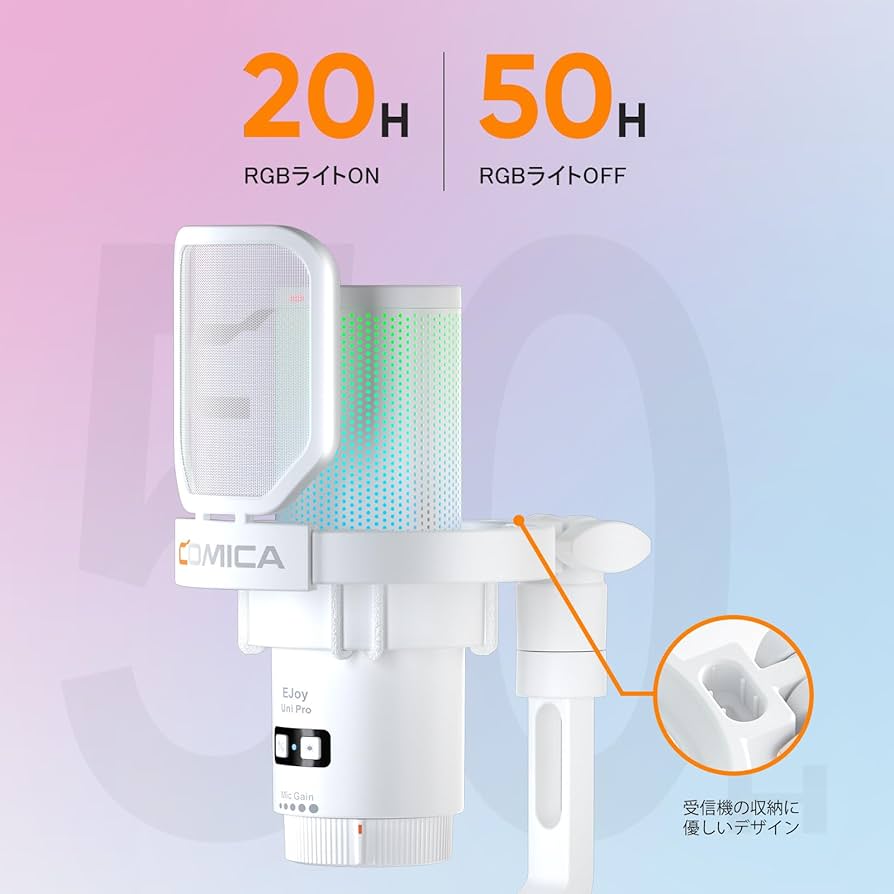 Amazon.co.jp: 【COMICA 革新登場】ワイヤレスUSBコンデンサーマイク