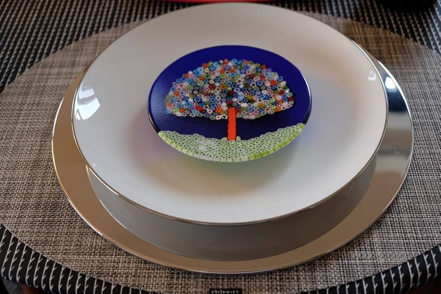 Amazon.co.jp: ベネチアガラス ミルフィオリプレート/江波冨士子/田子