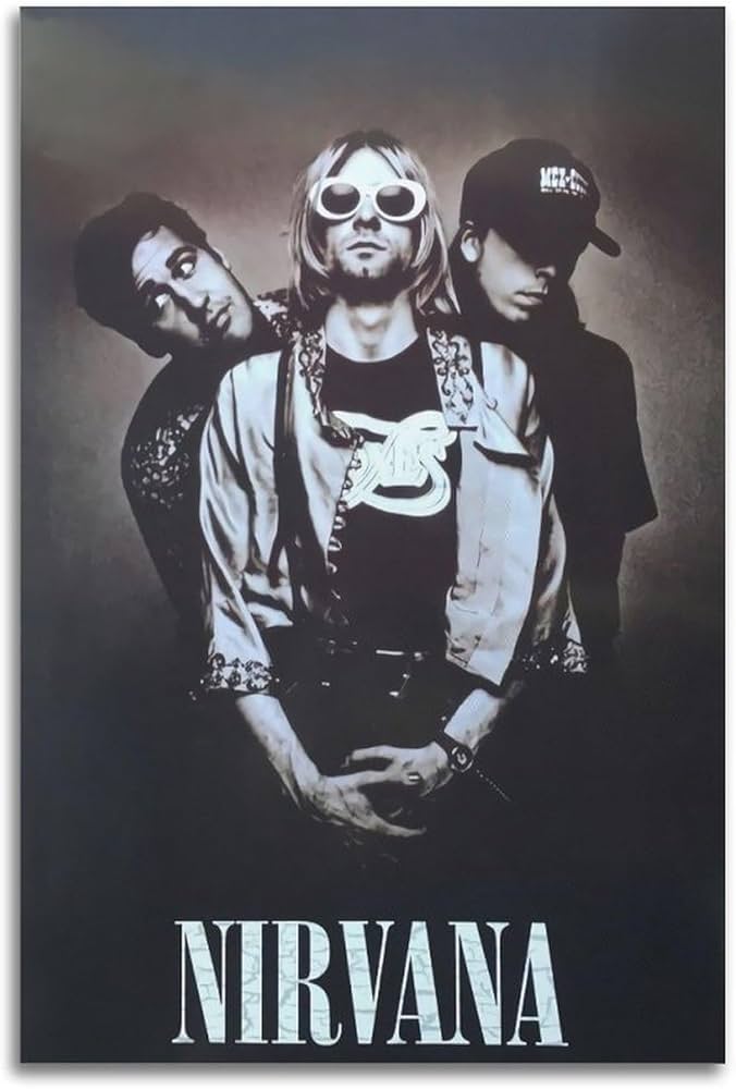 Amazon.co.jp: VCLUST Nirvana ポスター ヴィンテージ ミュージック