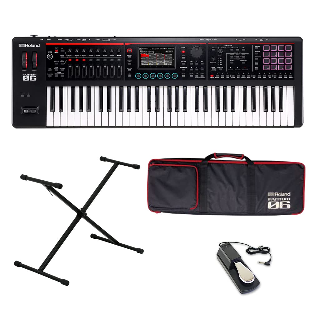 Amazon | Roland FANTOM-06 61鍵盤 シンプル4点セット 【ケース