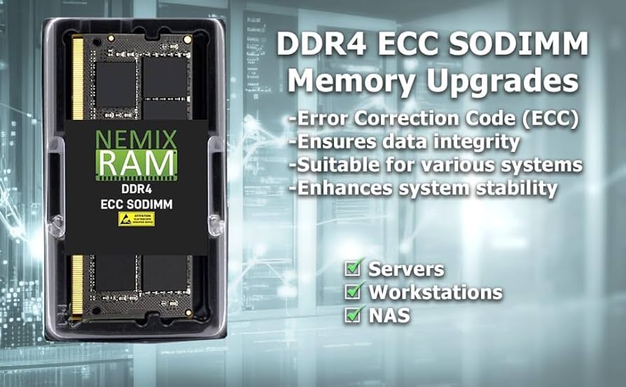 Amazon.co.jp: NEMIX RAM 8GB DDR4-2933 PC4-23400 ECC SODIMM 2Rx8