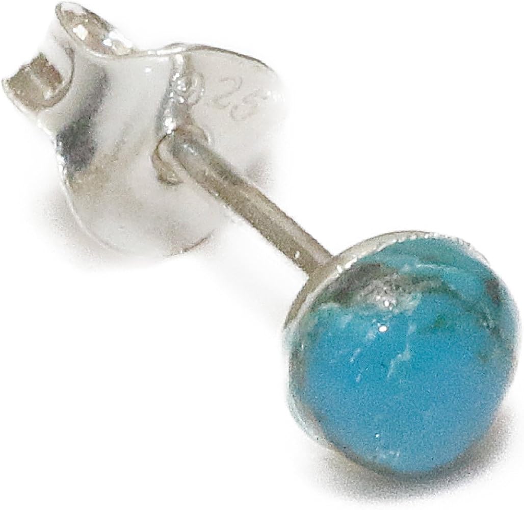 Amazon | 【ターコイズ ピアス】 本物シルバー925/ ピアス 片方 トルコ