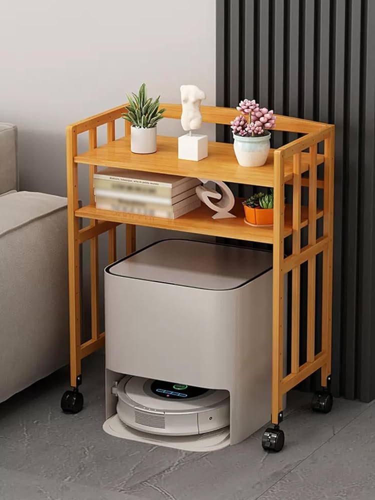 Amazon.co.jp: ロボット 掃除機 スタンド 木製ロボット掃除機収納