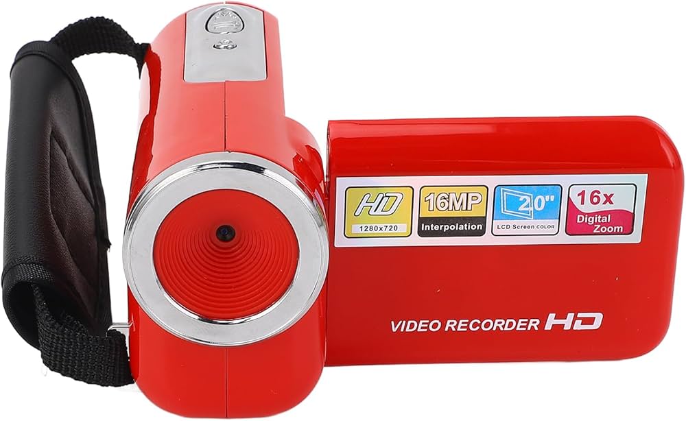 Amazon | 1080P ビデオビデオカメラ、16X ズーム付き 16MP デジタル