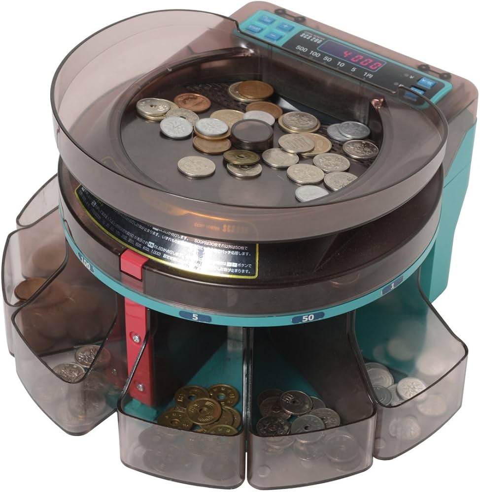Amazon.co.jp: エンゲルス コインソーター 電動小型硬貨選別計数機