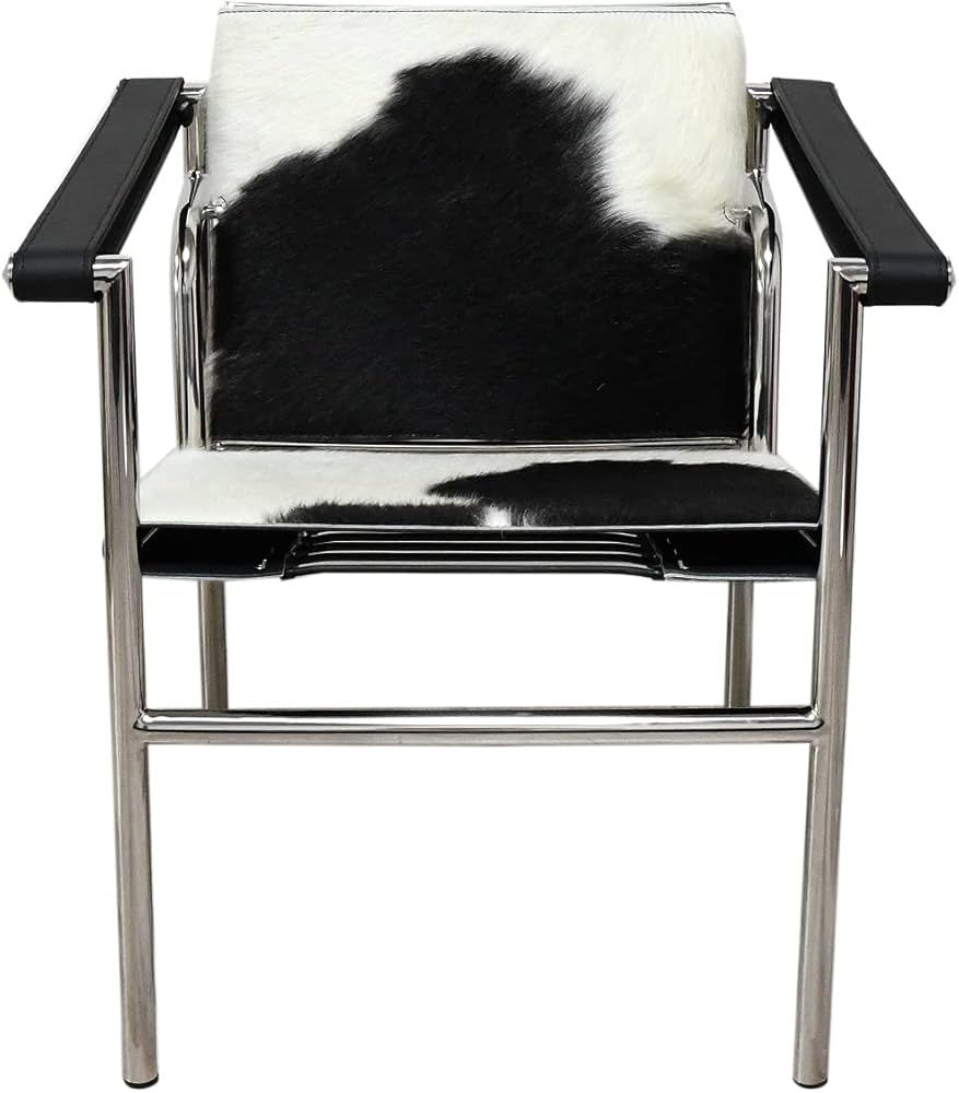 Amazon｜LC1スリングチェア ポニースキン仕様 色ブラック×ホワイト ル