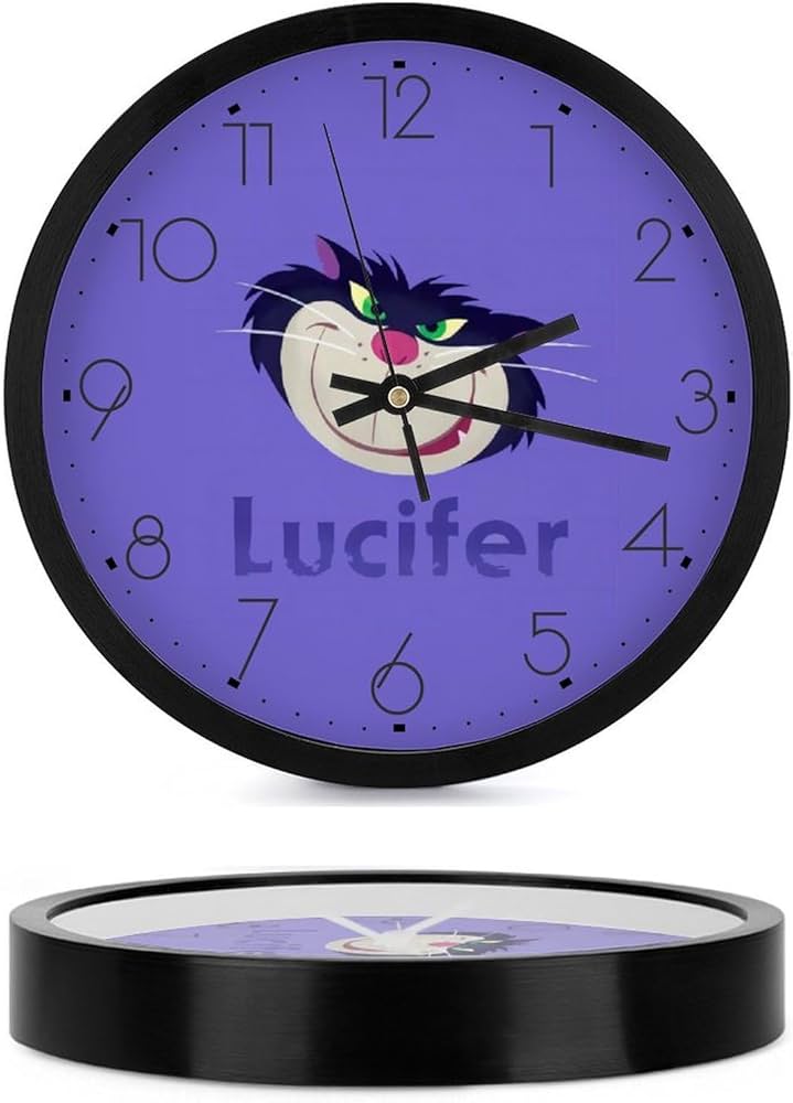 Amazon.co.jp: シンデレラ ルシファー 静音 時計 壁掛け時計 掛け時計