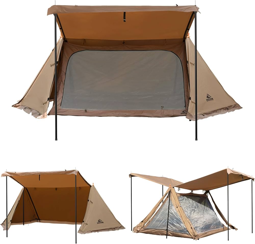 Amazon.co.jp: EKEXON パップテント TCポリコットン素材 軍幕