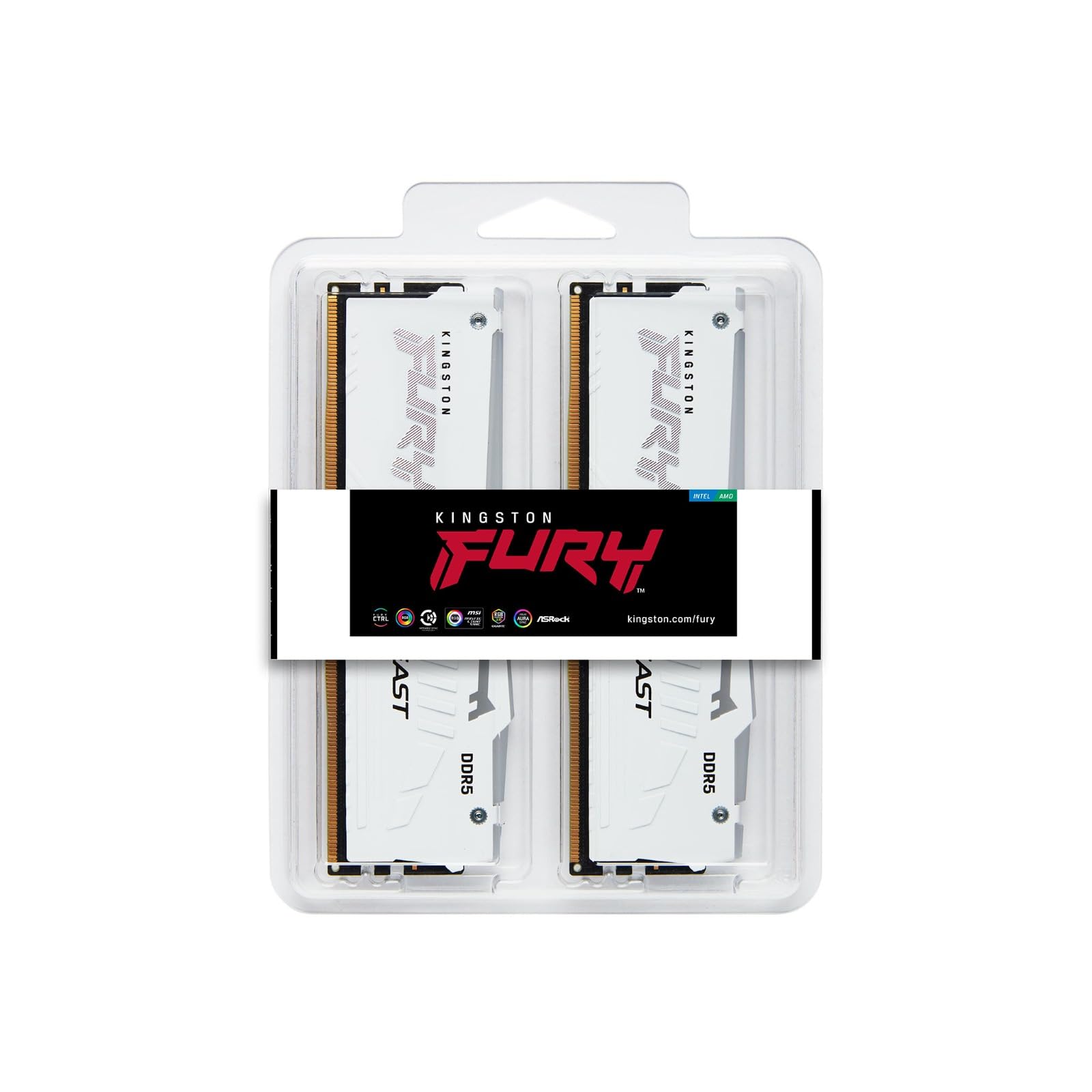 Amazon | Kingston FURY Beast White RGB 32GB (2x16GB) 6000MT/s DDR5
