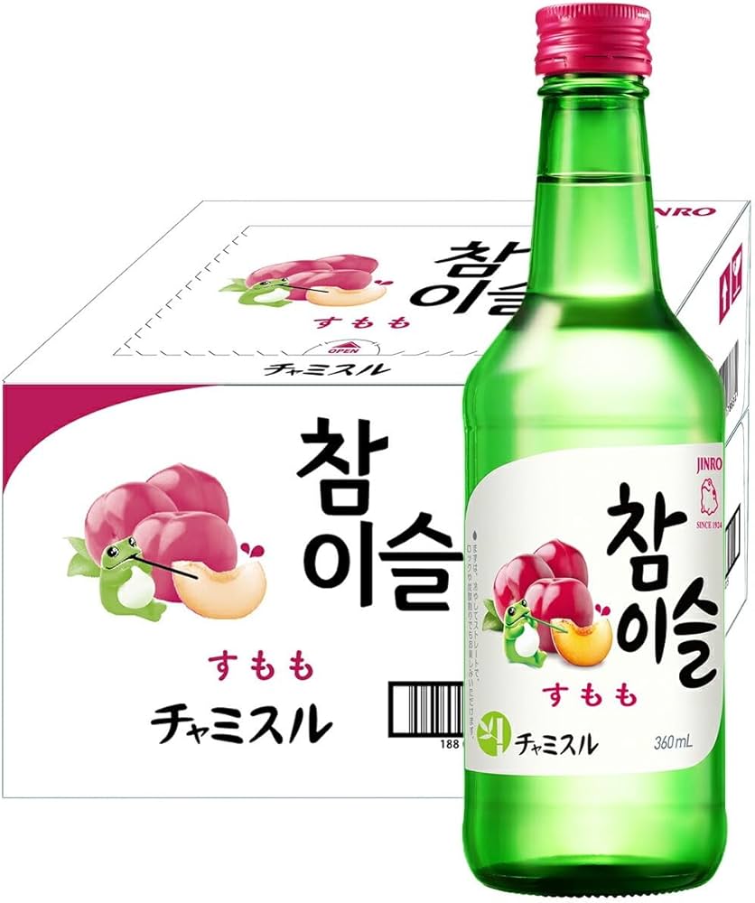 Amazon.co.jp: 〔韓国焼酎〕眞露 チャミスル すもも 360ml 1
