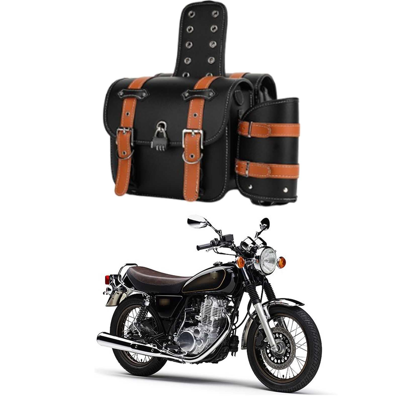 Amazon | バイク サイドバッグ に適用 ヤマハ XSR155/ボルト950/SR400